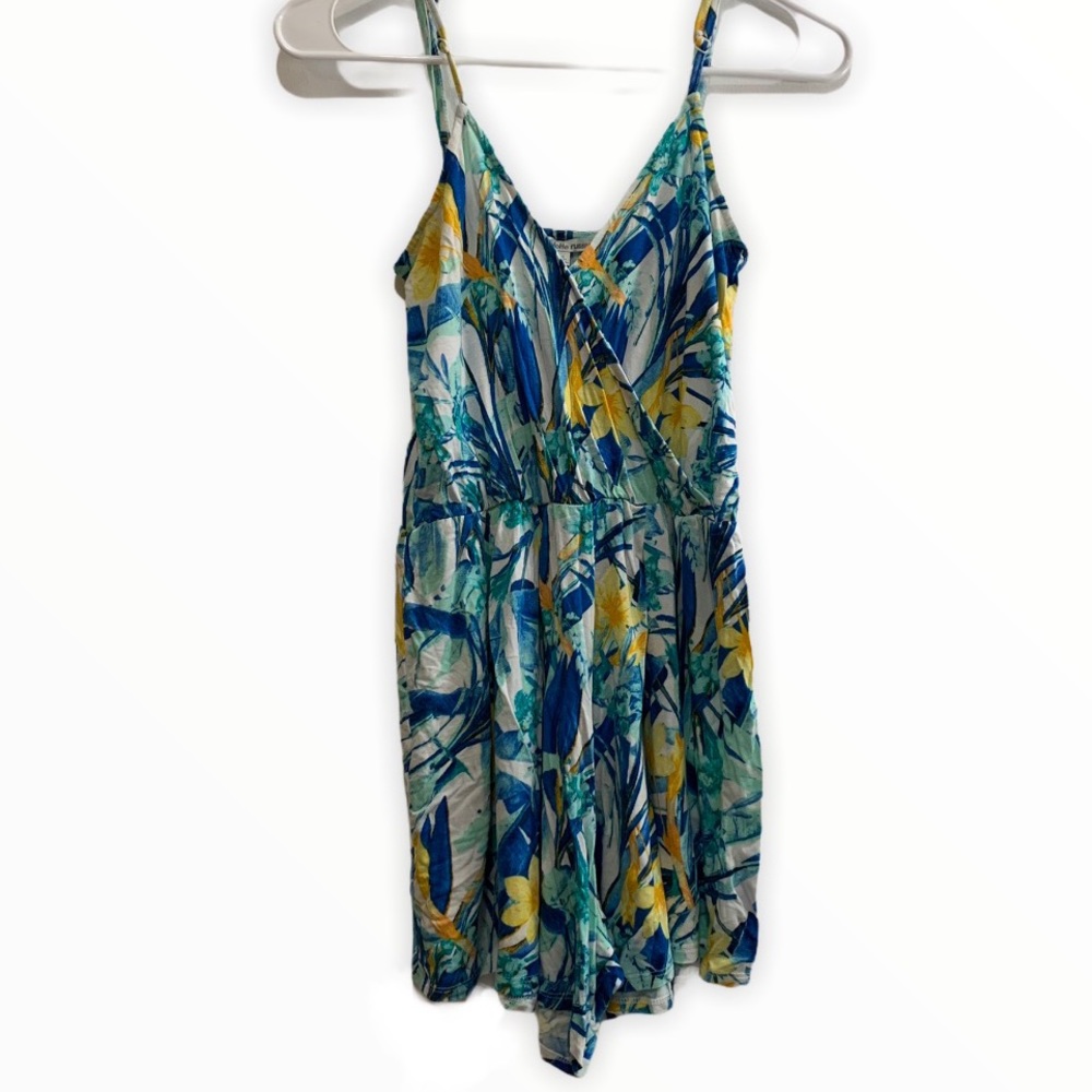 Charlotte Russe Floral Surplice Dress